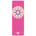 Yugland Anti slip plegable personalizado Eco con estampado Eco Amistable Conjena de yoga de goma natural lavable con correa de transporte